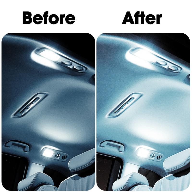 6W Car LED COB Dome Light 12-24V General Motors Automatic Reading Lights with Switch Truck Interior Ceiling Decorative Light Bar