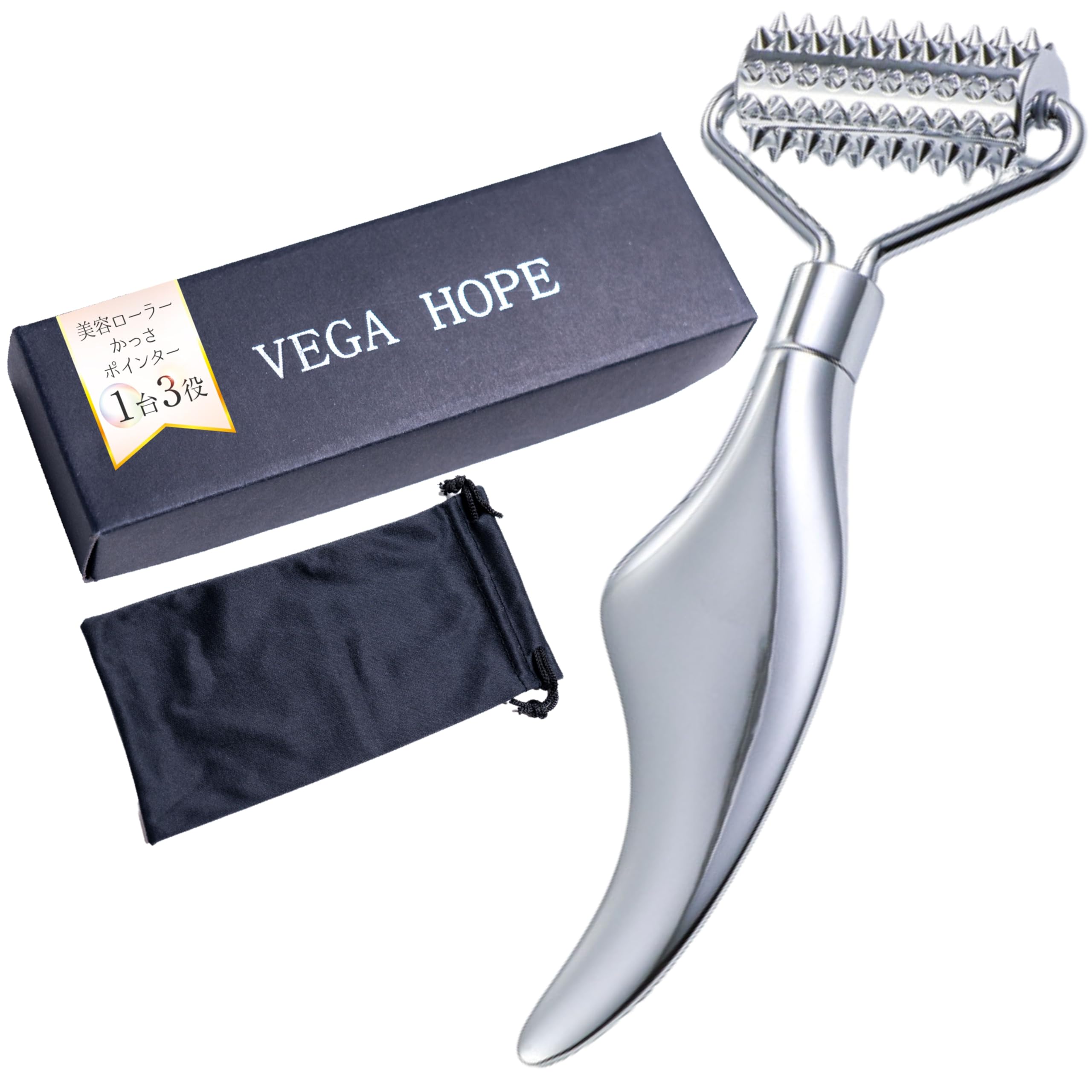 

VEGA HOPE Facial Supervised by a Cosmetic Roller Gua and Care at Video Instructions BYB1 Roller, Acupuncturist, 3-in-1 (Roller, Sha, Acupressure),