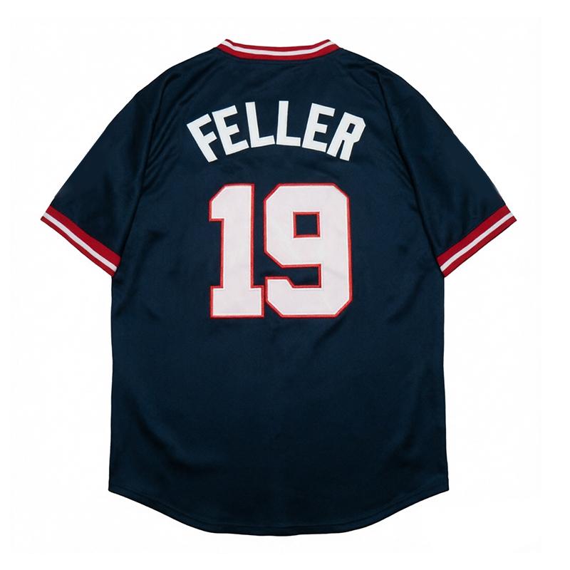 Men's VintageStyle StitchedBaseball Jerseys 7 Kenny Lofton 9 Carlos Baerga 19 Bob Feller 24 Andrew Miller 29 Travis Fryman S-3XL