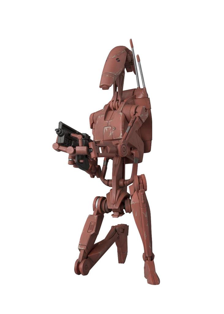 TAMASHII NATIONS Star Wars Battle Droid Geonosis Color 155mm Malovaná Pohyblivá Figurka S.H.Figuarts Cca. ABS a PVC