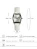 Stylish Women's Barrel-Shaped Quartz Wristwatch with Waterproof Leather Strap