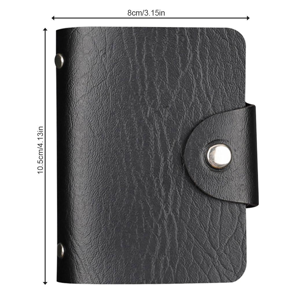 Etui na karty Portfel ze sztucznej skóry Przenośny etui na karty kredytowe Torebka dla mężczyzn Prezent