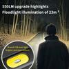 Led Keychain Flashlight Usb-C Rechargeable 600Lm Portable Mini Torch Light Pocket Lantern Flood Work Light With Magnet