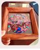 Xianci Double-Sided Transparent Frame: A4 Paper-Cut Calligraphy Fu Character Display Stand