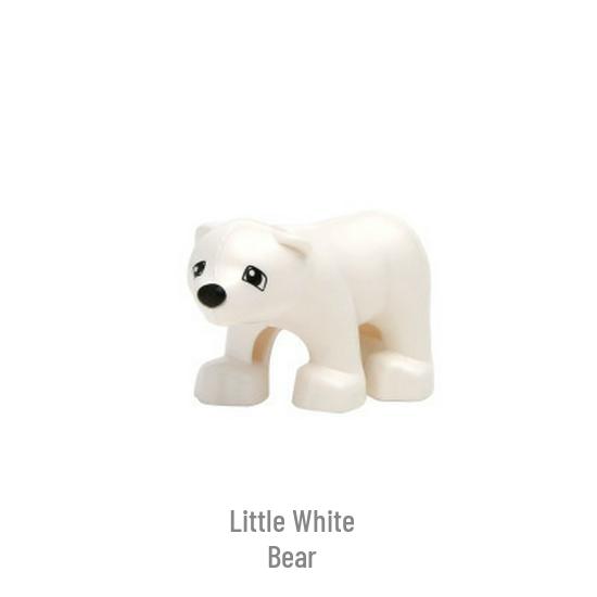 Gegele Lego-Compatible Building Blocks: Large Particles & Small Animal Accessories - Ocean, Zoo, Dinosaur Educational Toys