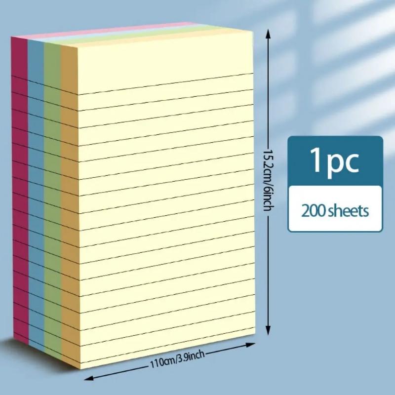 100/200sheets Colorful Sticky Notes School Stationery Student Scribed Sticky Notes Index Tabs Office Supply Sticky Notes