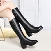 Wool Boots Autumn and Winter New Women's Boots High Boots Versatile Cotton Boots Thickened Warm Women's Long Boots