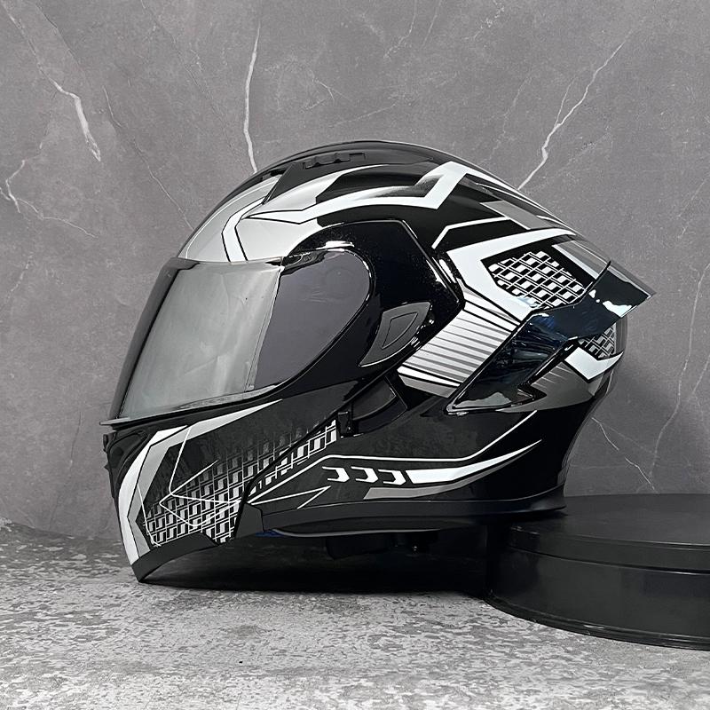 Motorcycle helmets Double Visors Modular Flip Up helmet DOT approved Full face casque moto racing Motocross helmet DOT