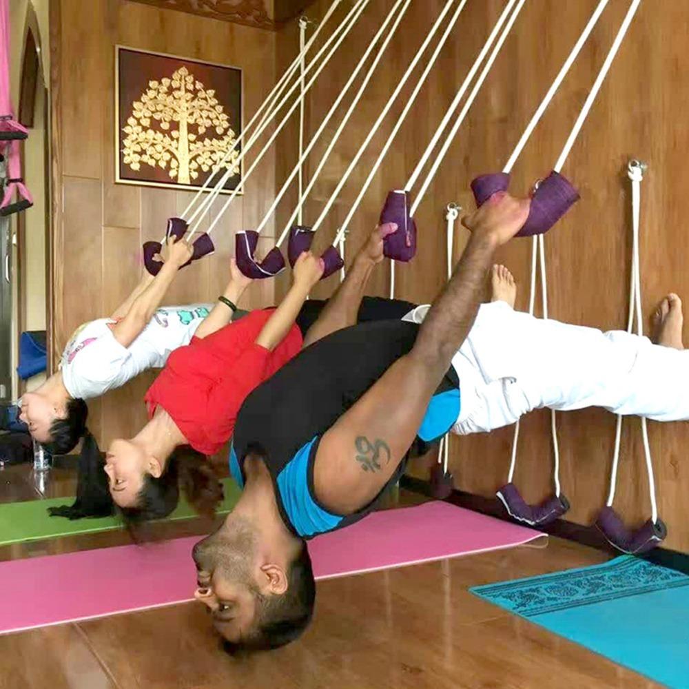 Wall Mounted Yoga Training Rope Screw Bolts Included Yoga Auxiliary Rope for Indoor Exercise