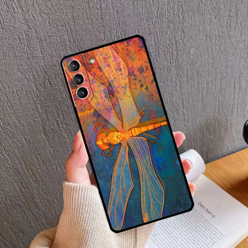 

Dragonfly Insect Pattern Phone Case For Samsung Galaxy S26 S25 S24 S20 S21 S22 S23 Ultra S10 Plus S24 FE S25 FE Cover Galaxy S10