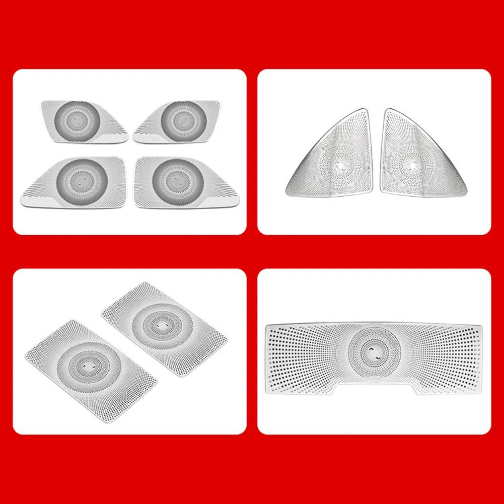 For Mercedes Benz S Class W222 2014-2020 Car Accessories Door Loudspeaker Window Triangle Tweeter Audio Speaker Cover Trim Frame KIY7