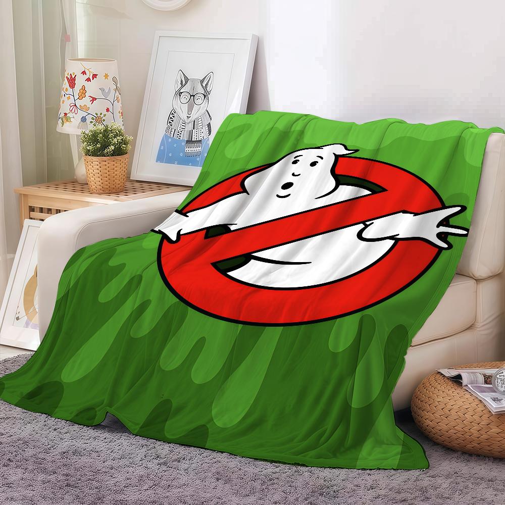 Retro C-classic G-ghostbusters Movie Blanket Warm And Soft Suitable For Bedroom Living Room Sofa Bed Office Travel Camping