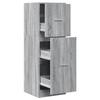 VidaXL Armoire apothicaire sonoma gris 40x41x118 cm bois d'ingénierie, coffre d'apothicaire, meuble d'apothicaire, coffre à 855201