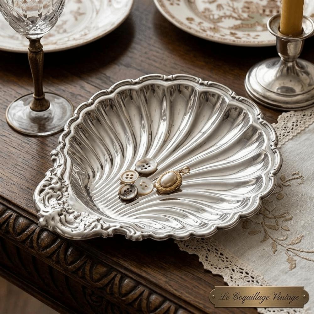 Piatto da Dessert Vintage a Forma di Conchiglia Piatto a Forma di Conchiglia Vassoio Porta Gioielli Decorazione da Tavola