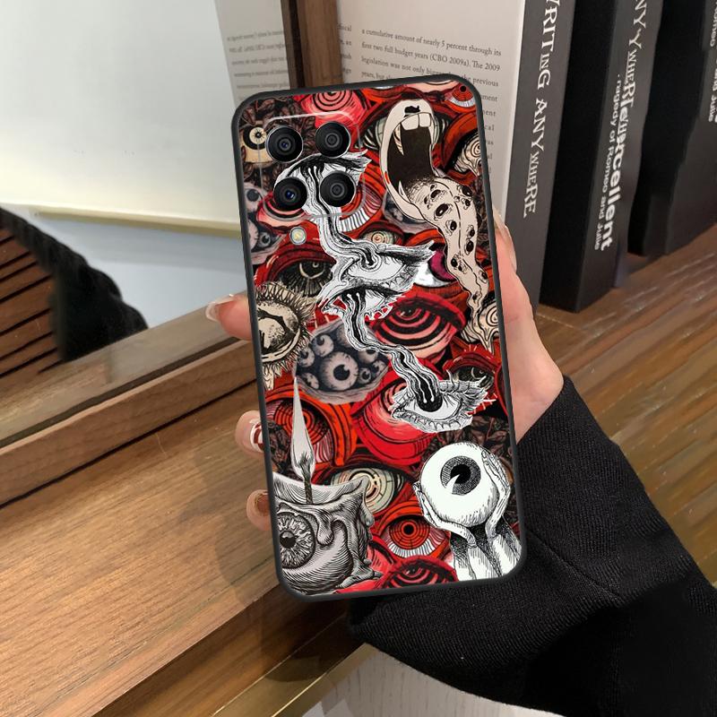Scary Face Eyes Case For Samsung Galaxy M56 M06 M16 M36 M52 M32 M12 M54 M34 M14 M35 M55 M15 M11 M31 M13 M53