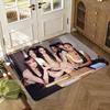 Music Band K-Katseye American Floor Mat Soft Thickened Absorbent Non-Slip Bedroom Living Room Door Mat Home Decor Flannel Rugs