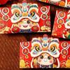 4pcs Cartoon New Year Money Envelope Paper Craft Mixed Pattern Lucky Money Bag Traditional Blessing 2026 Horse Year Red Pockets
