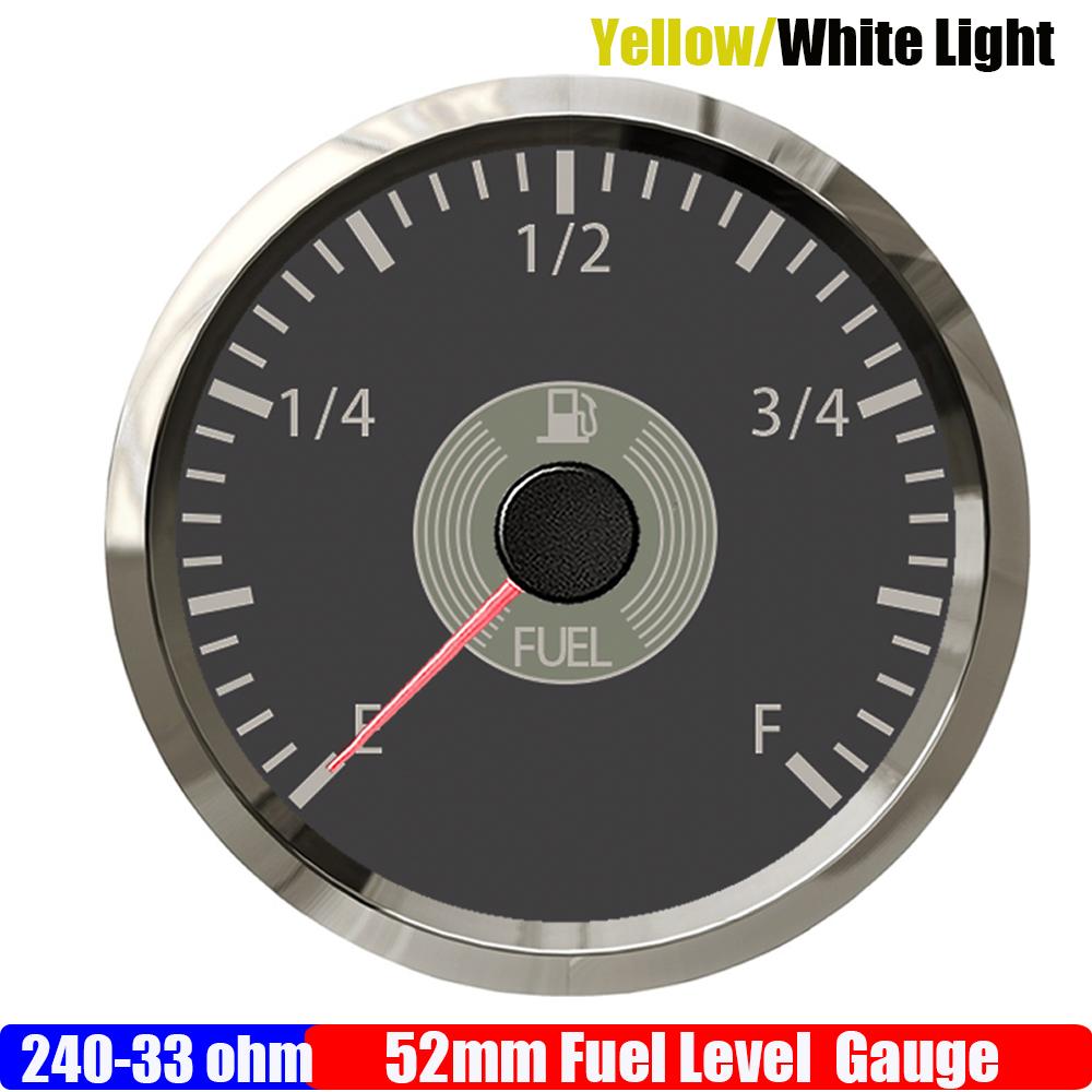 Retro Vintage Classic 2" 52mm Oil Pressure Meter Fuel Level Gauge Water Temp Gauge Voltmeter for Car Boat Marine Yacht 12V24V
