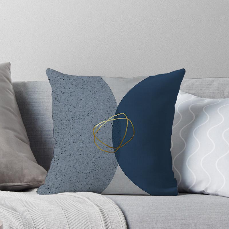 Haus Dekorativ Zuhause Kissenbezug für Sofa Kissenbezug 45*45 Nordisch 40*40cm 40x40cm 50x50 Wohnzimmer abstrakt 60x60 grau Boho