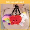 Cloud Heart Rainbow Plush Toy Keychain Stuffed Doll Pendant Cartoon Decoration