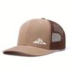 Casquette de camionneur créative avec vue sur la montagne: Casquette en Mesh Courbée à Séchage Rapide pour Homme