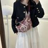Fashionable 2023 Fall Trendy Shoulder Bag Chic Street Style Dumpling Bag In Canvas
