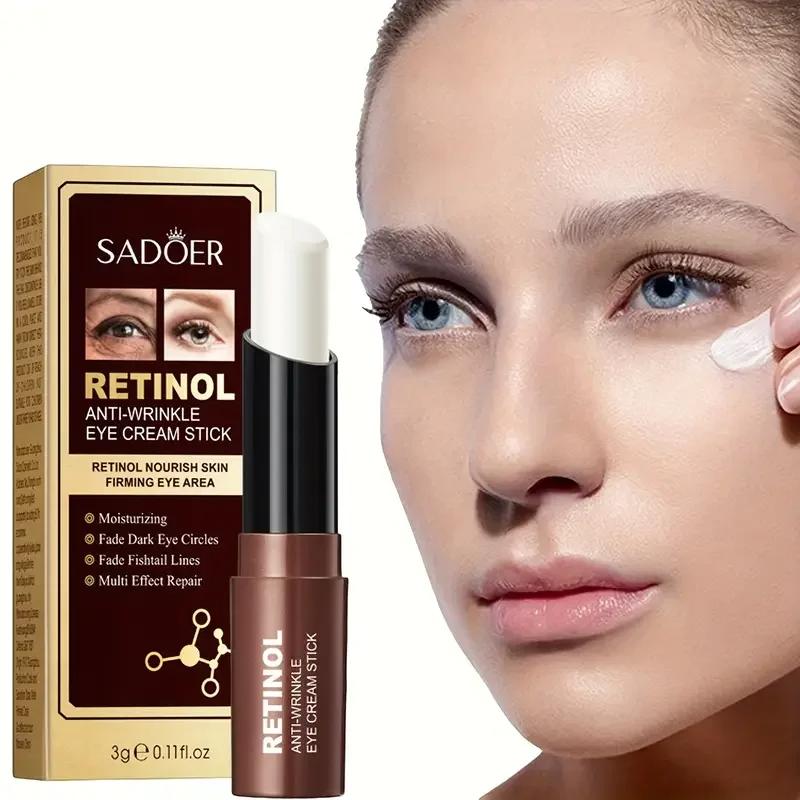 Retinol Augencreme-Stift Entfernt Augenringe, Spendet Feuchtigkeit und Strafft, Hellt die Augen auf, Hautpflegeprodukte