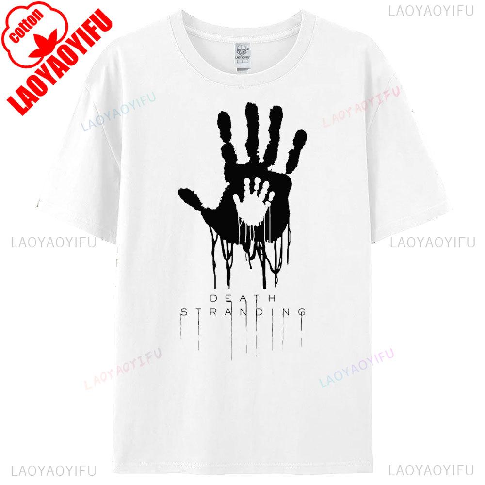 Death Stranding Theme Series Printed Tshirt Original Design Hot Sale Tops Game Lover Men Women Fashion Crewneck Cotton Tee