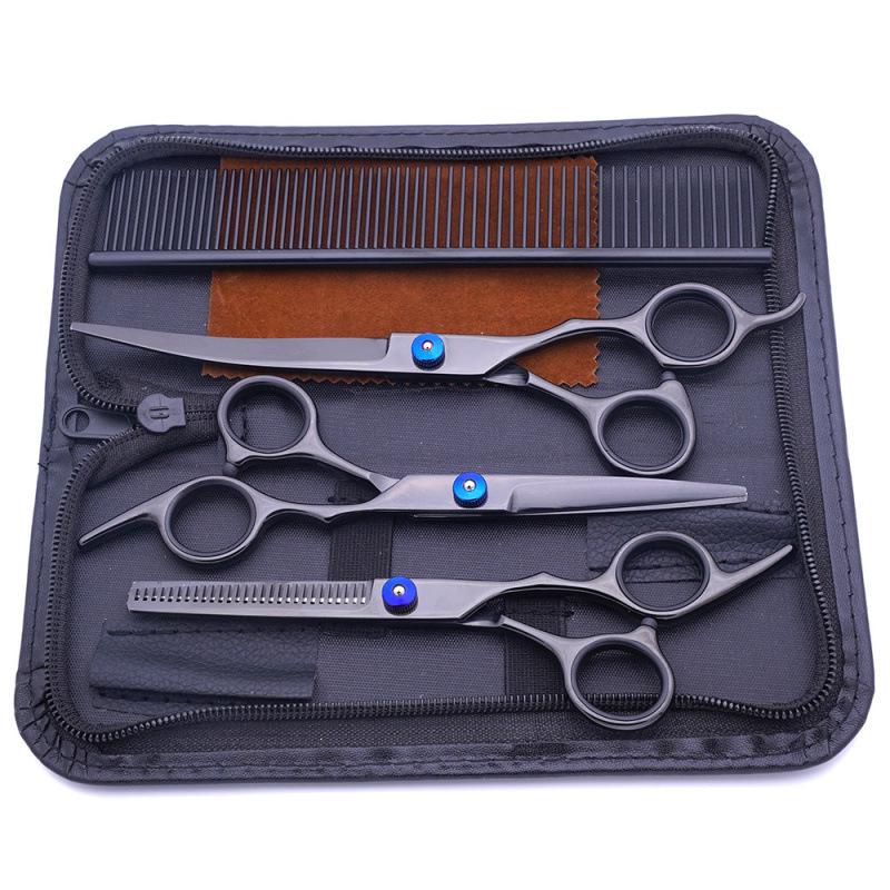 Teddy Dog 6-Inch Stainless Steel Grooming Scissors Set