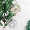 3Pcs/Box Christmas Decoration Snowflake Hanging For Xmas Tree Ornament Home Room Decor Winter New Year 2025 Navidad Accessories