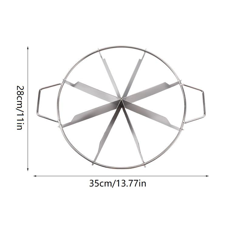 Cake Cutter Slicer Stainless Steel Pastry Portion Marker Pizza Pie Divider Even 4-10 Slices Cake Portioner Baking Tools Kitchen