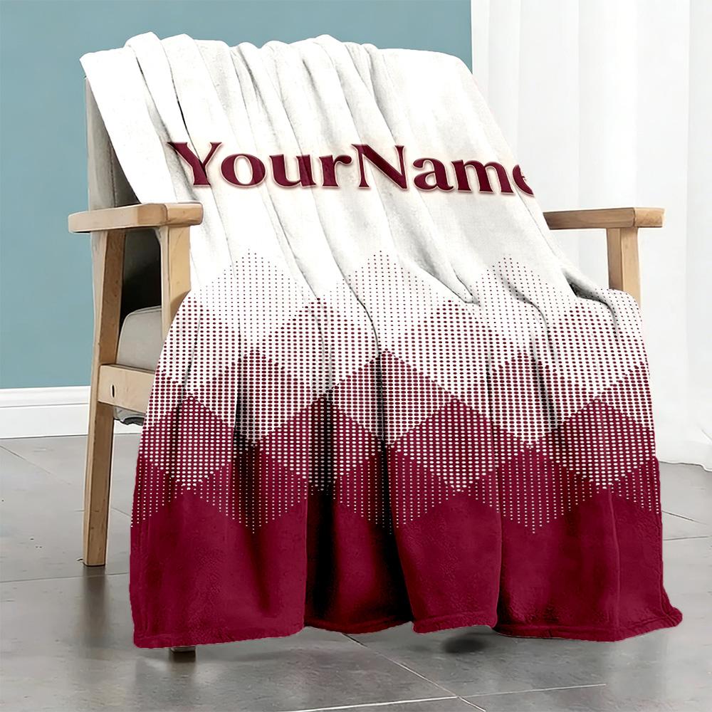Ethnic Tribal Patterns Personalized Name Blanket Multi-purpose Personalized Blanket Comfortable Suitable for Bed Picnics Chair Nap All-Season Use