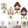 Cuckoo Wall Clock Creative Arabic Numerical Quartz Non Ticking Forest Hanging 3D Pendulum for