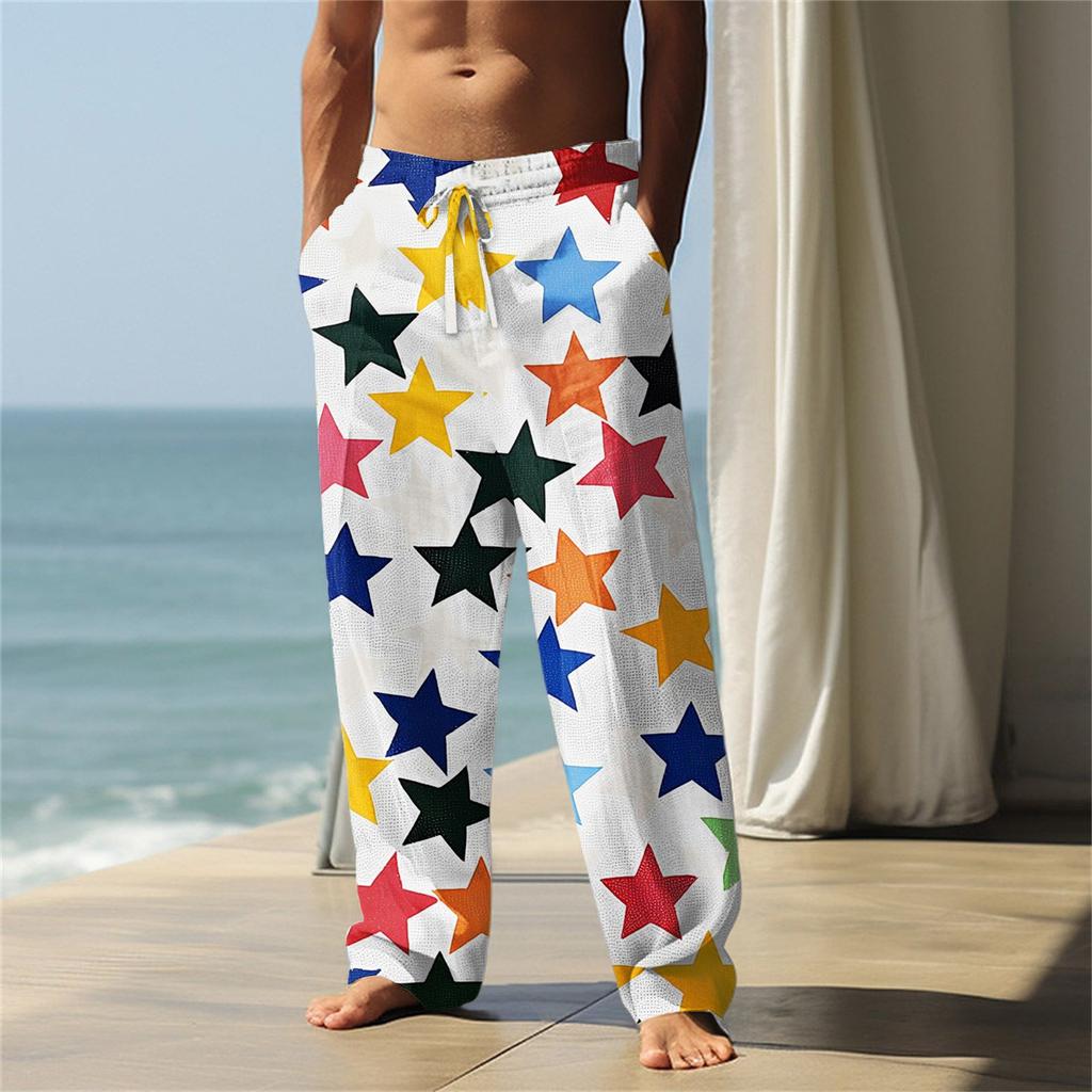 Independence Day Men's Printed Casual Pants