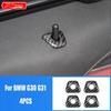 For LHD Carbon Fiber Pattern Car Stickers Gear Shift Panel Cover Interior Trim For BMW Series 5 G30 G31 Modification Accessories