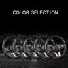 All Seasons Leather Diamond Steering Wheel Cover Universal Fit for 14 .5-15 Inch Durable Leather Cover Anti-Slip Veins Design