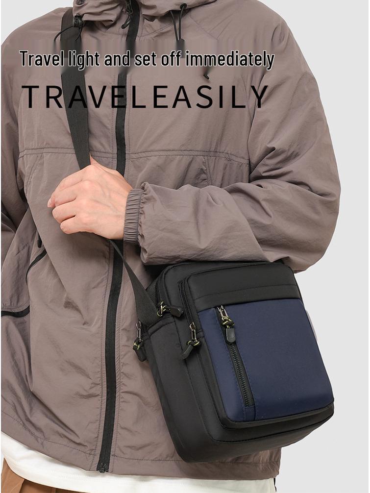 Men's Trendy Vertical Crossbody Bag - Lightweight Casual Travel & Commuting Handbag