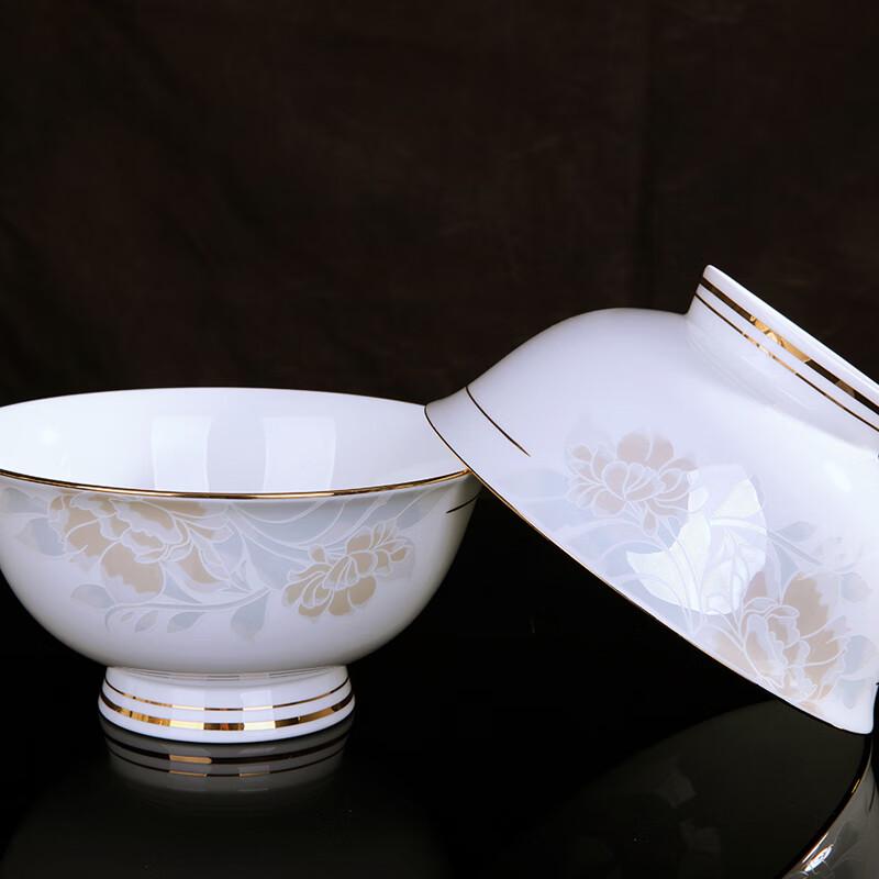 Jingdezhen Nordisches Goldinlay 58-teiliges Bone China Geschirrset