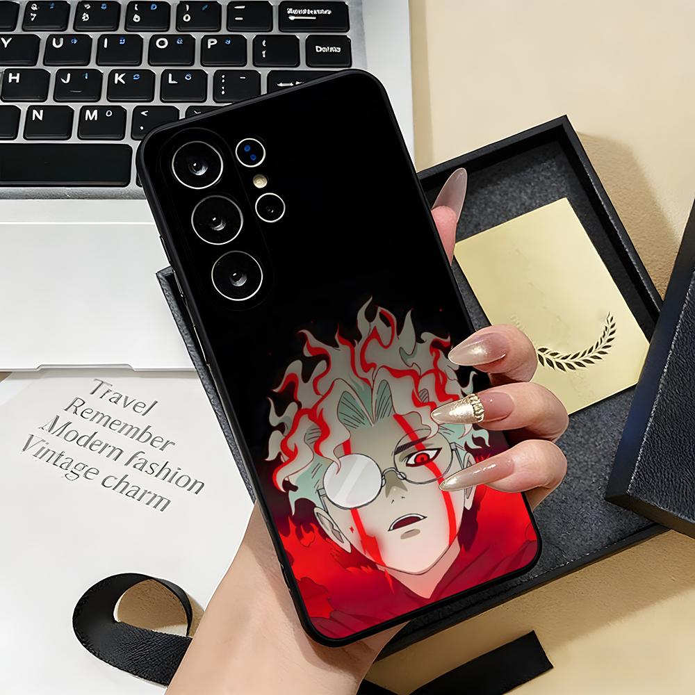 ANIME D-Dandadans Phone Case For Samsung S26 S25 S24 FE S23 S22 S21 Plus S20 Ultra Note20Ultra Black Soft Shell