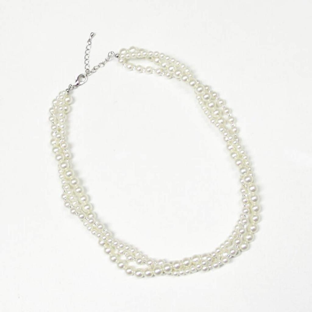 Gedrehte Perlenkette für Formell [Black Gallery] B-GALLERY Damen,