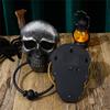 Halloween Totenkopf Türklopfer Totenkopf Türhänger Zuhause Harz Dekor Gotischer Totenkopfkopf Wanddekor Anhänger Dekoration