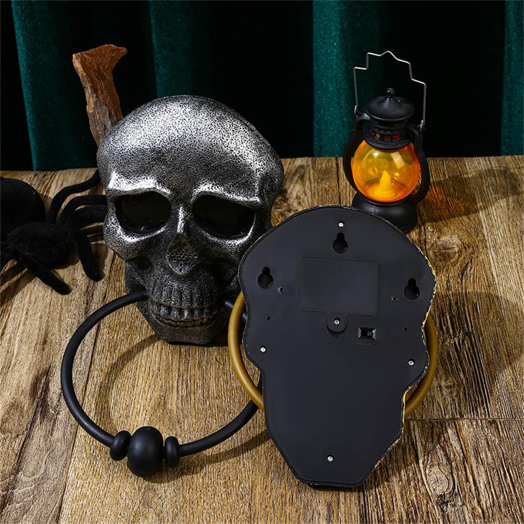 Halloween Totenkopf Türklopfer Totenkopf Türhänger Zuhause Harz Dekor Gotischer Totenkopfkopf Wanddekor Anhänger Dekoration