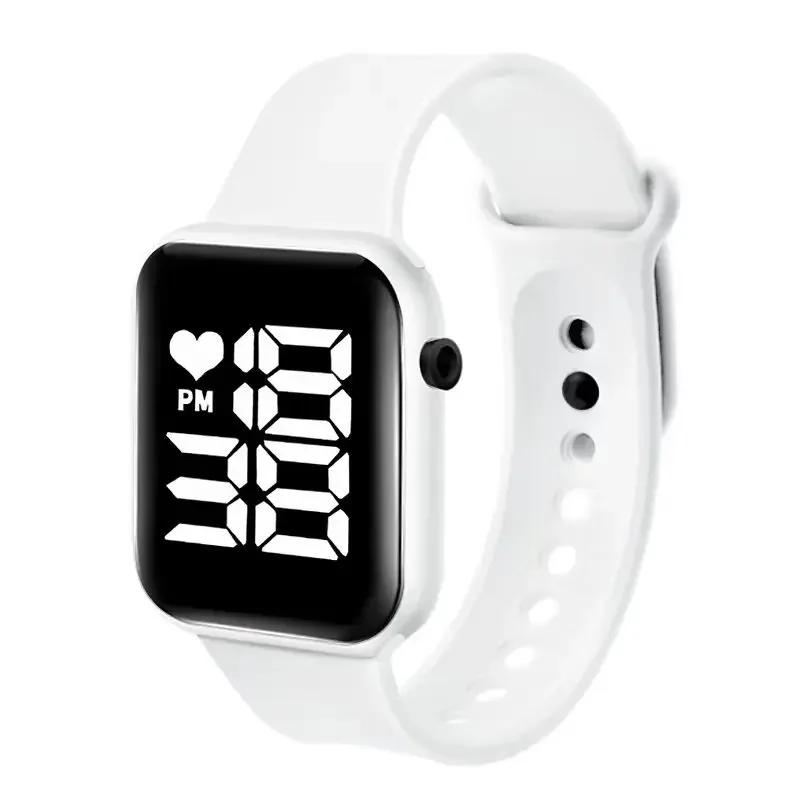 Brand Sports Electronic Watch for Women and Men Digital Watch Children Big Screen Square LED Student Wrist Watches Montre Femme