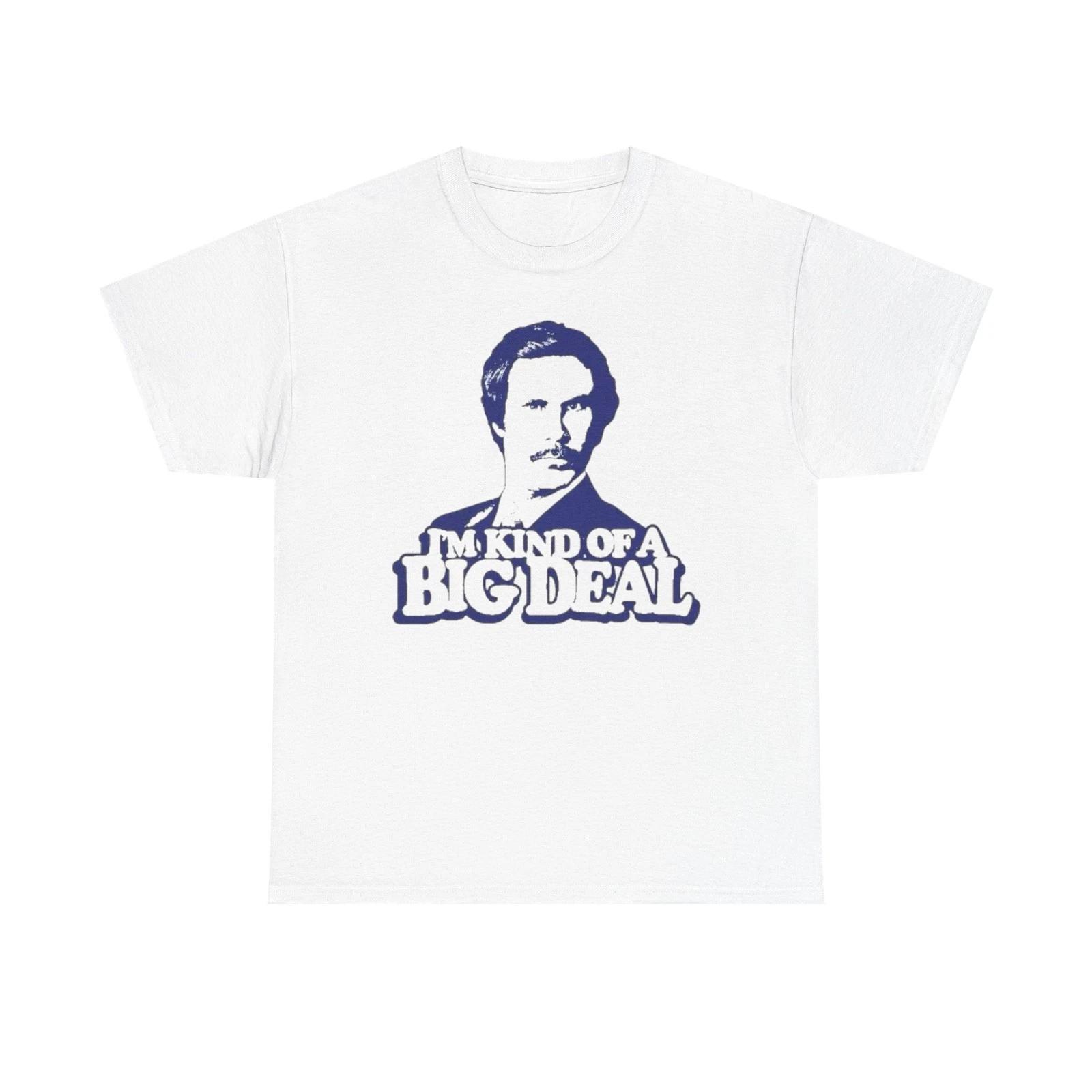 

Ron Burgundy Funny Comedy Anchorman Graphic T Shirt Unisex Heavy Cotton Tee 2XL