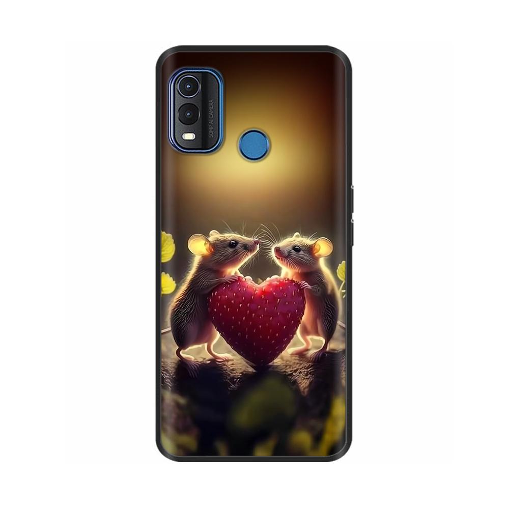 Θήκη για Nokia G11 Plus Χαριτωμένη Καρδιά Λουλούδι Μαλακή Σιλικόνη Πίσω Κάλυμμα για Nokia G11 Plus NokiaG11 G 11 Προστατευτικό Μαύρο TPU Θήκες Κινητού