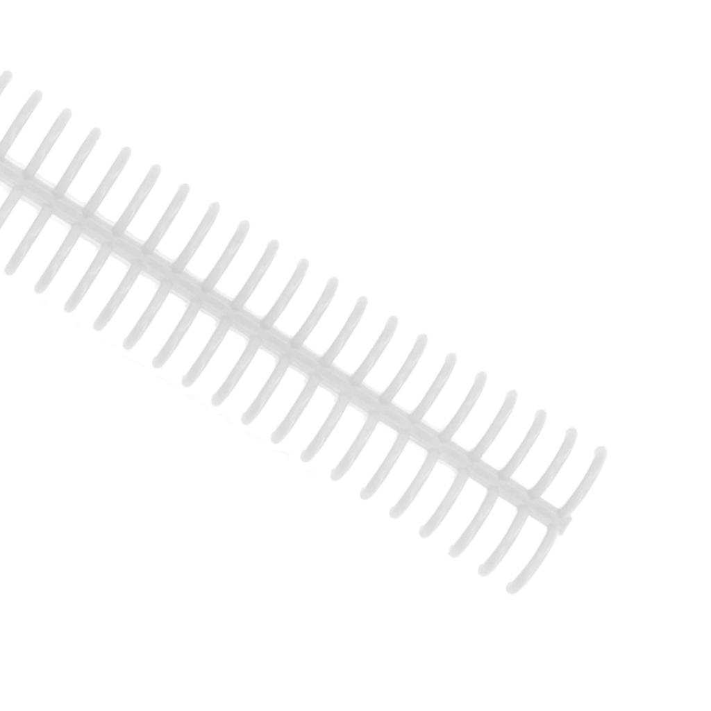 10Pcs Binding Coils 34 Holes Polypropylene Wear Resistant Binding Spines for Stationery