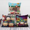 Cartoon S-South P-Park Cute Funny Cushion Cover Living Room Headboard Office Cushion Bedroom Cushion Sofa Nap Time Pillow Case