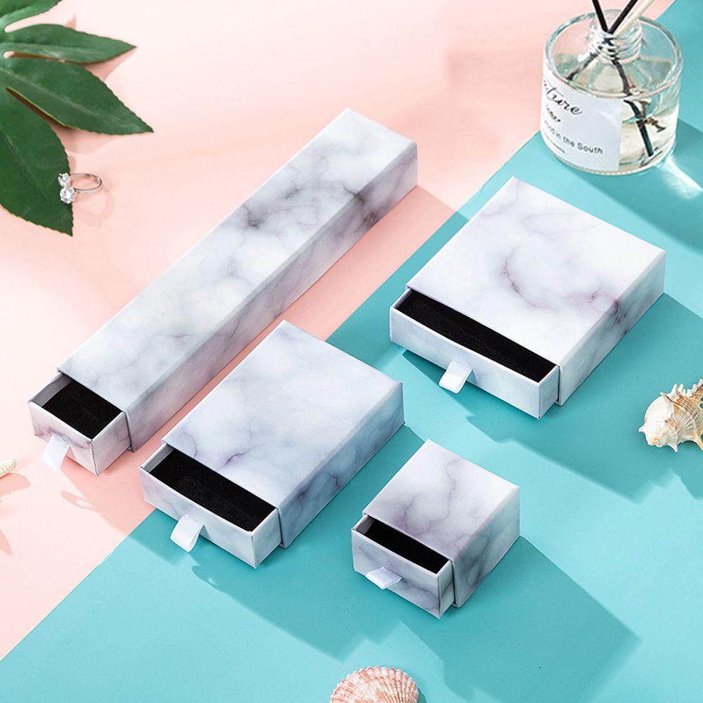 

Boxes Square Rectangle Ring Necklace Displays Case Drawer Type Jewelry Box Jewelry Display
