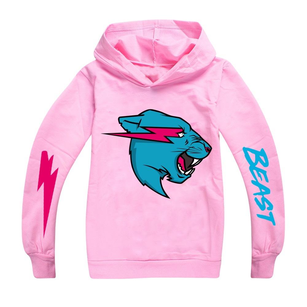Mr Beast Cartoon Kinder Mädchen Jungen Hoodie T-Shirt Tops Kleidung