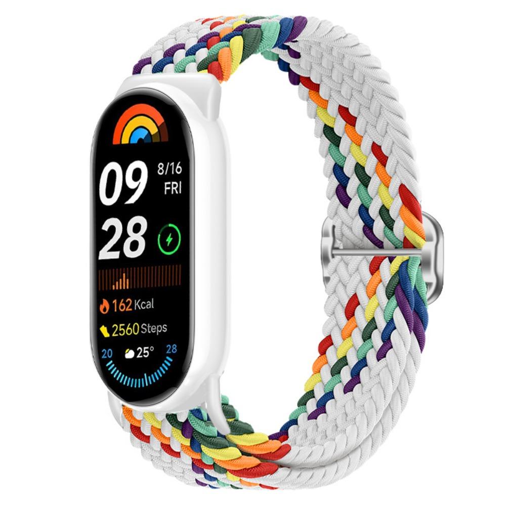 Nylon Watch Strap Knit Breathable Smart Watchband Soft Multicolored Watch Replacement Bracelet for Band 8/9/10 Unisex